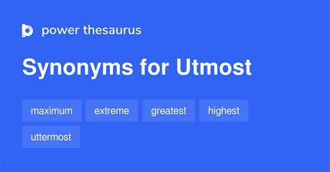 utmost synonym|More.